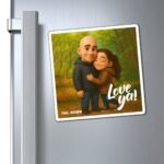 Personalized photo fridge magnet